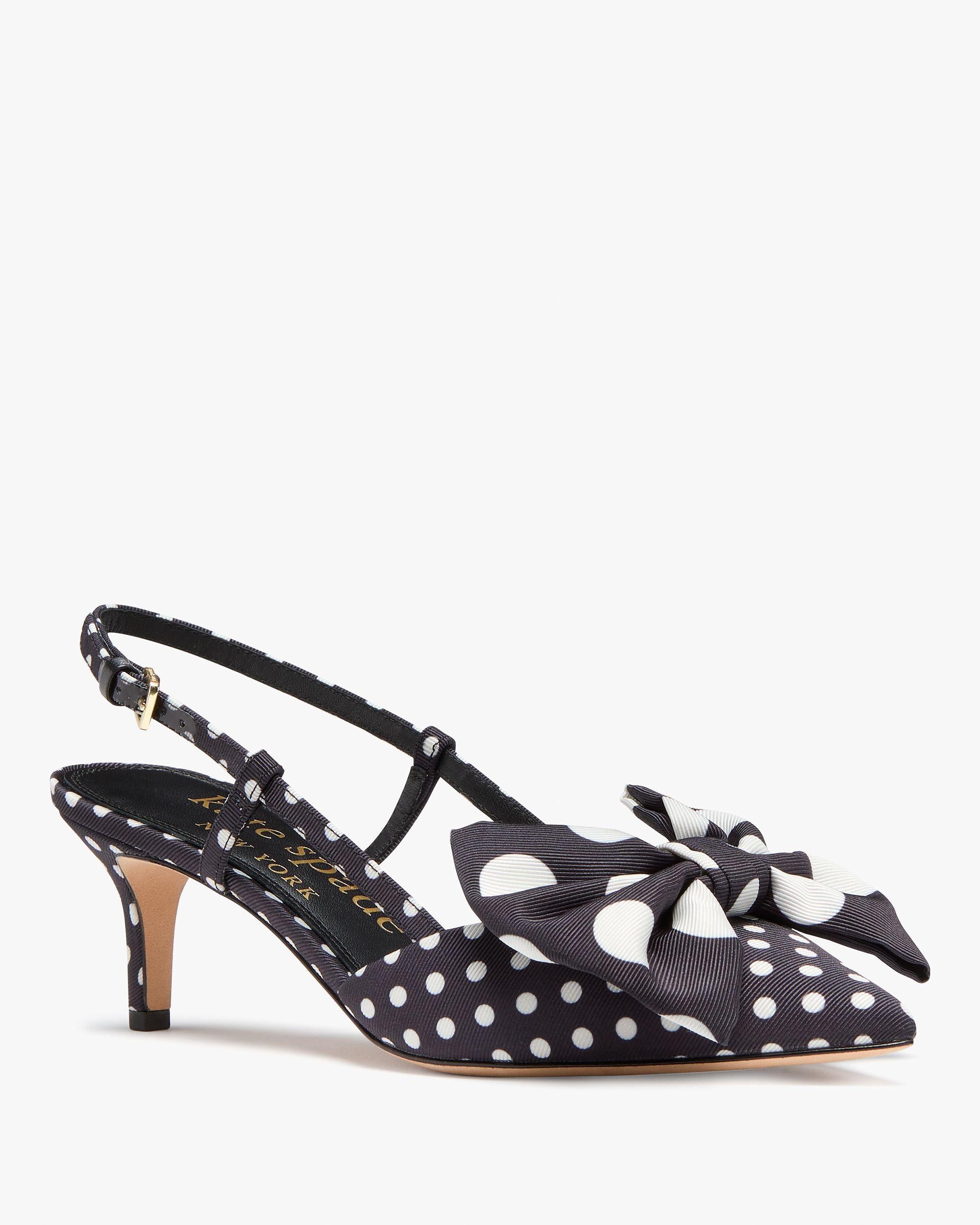 KK341-Rue Breezy Dot Slingback Pumps