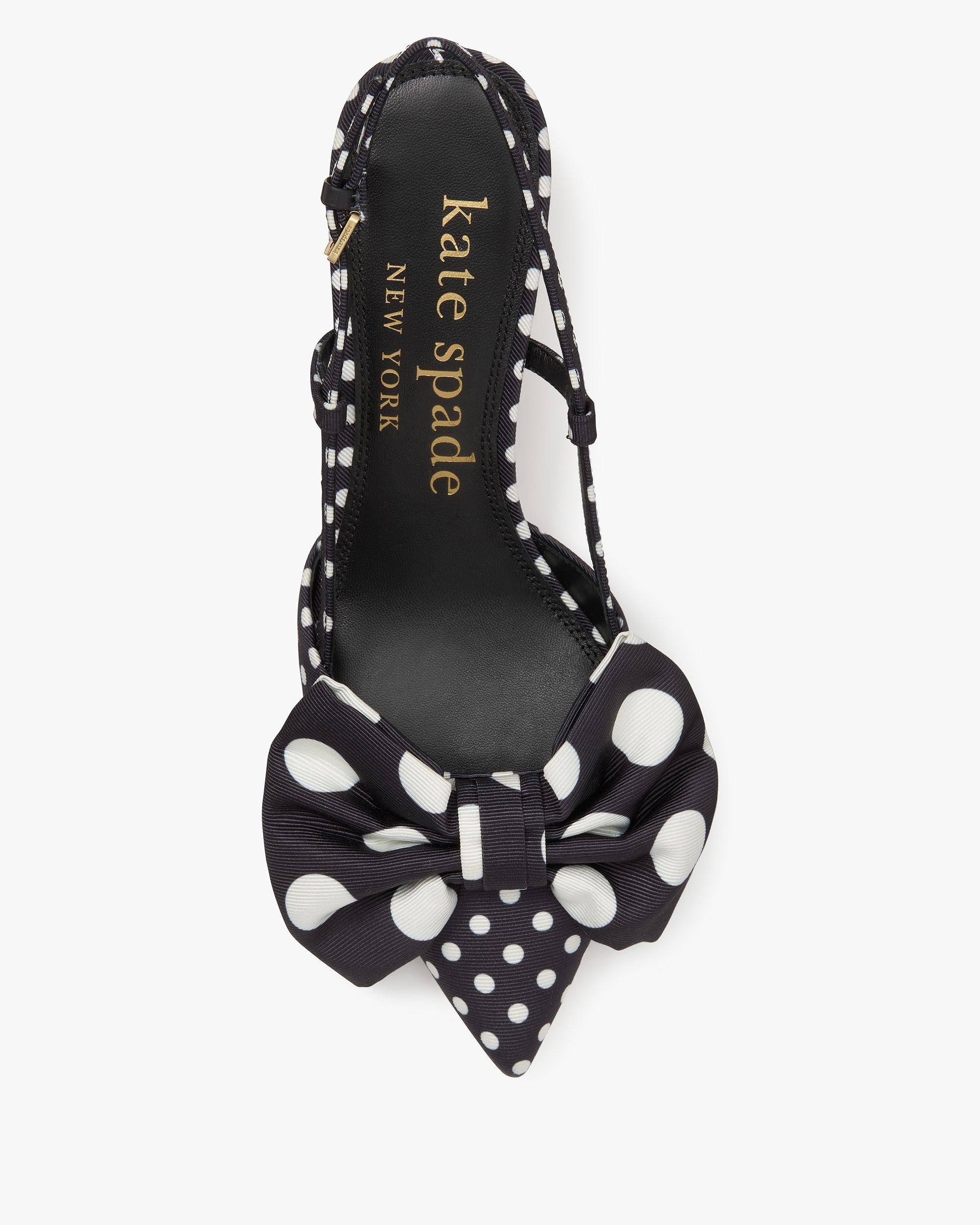 KK341-Rue Breezy Dot Slingback Pumps