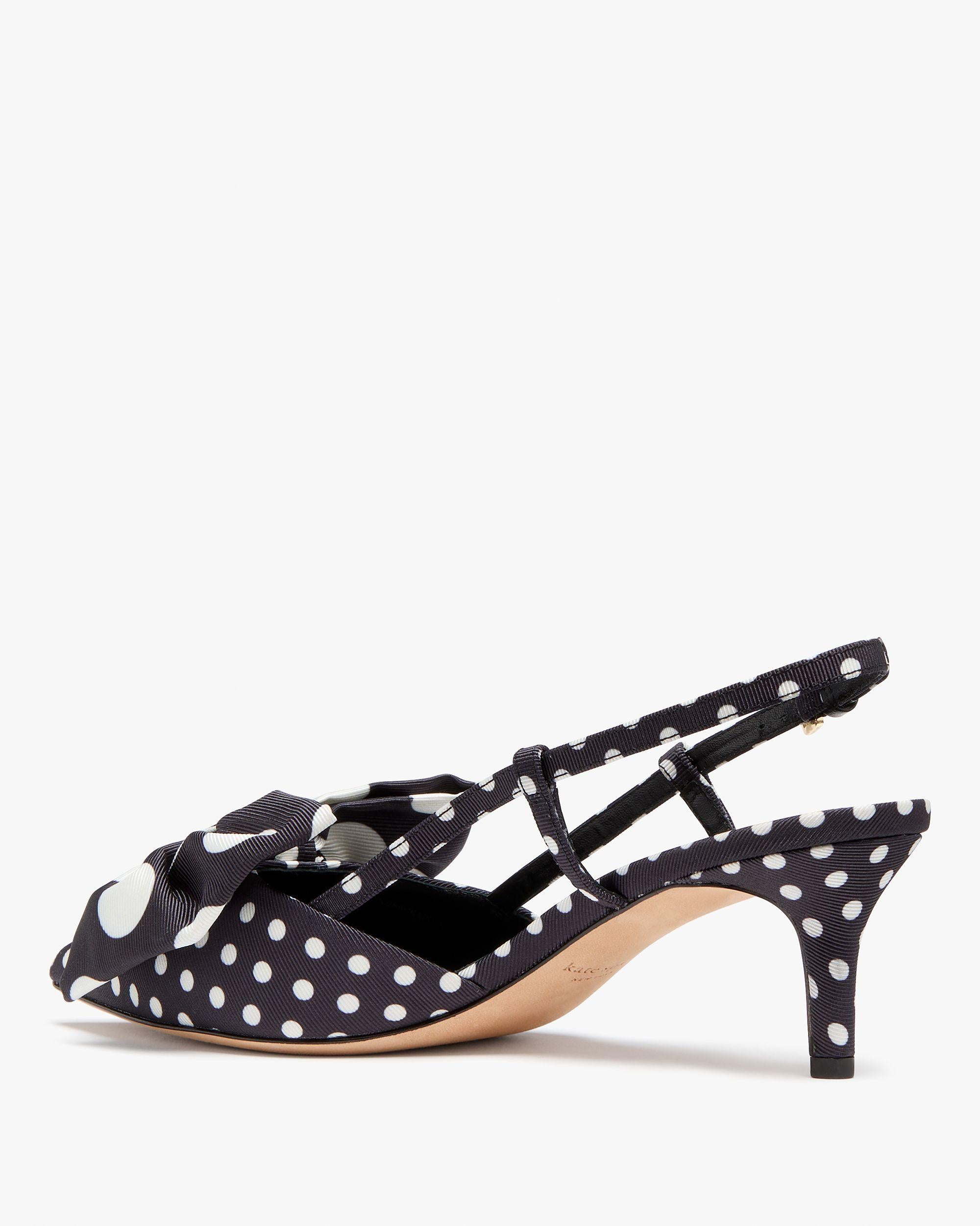 KK341-Rue Breezy Dot Slingback Pumps