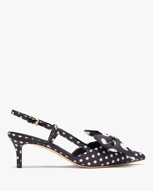 KK341-Rue Breezy Dot Slingback Pumps