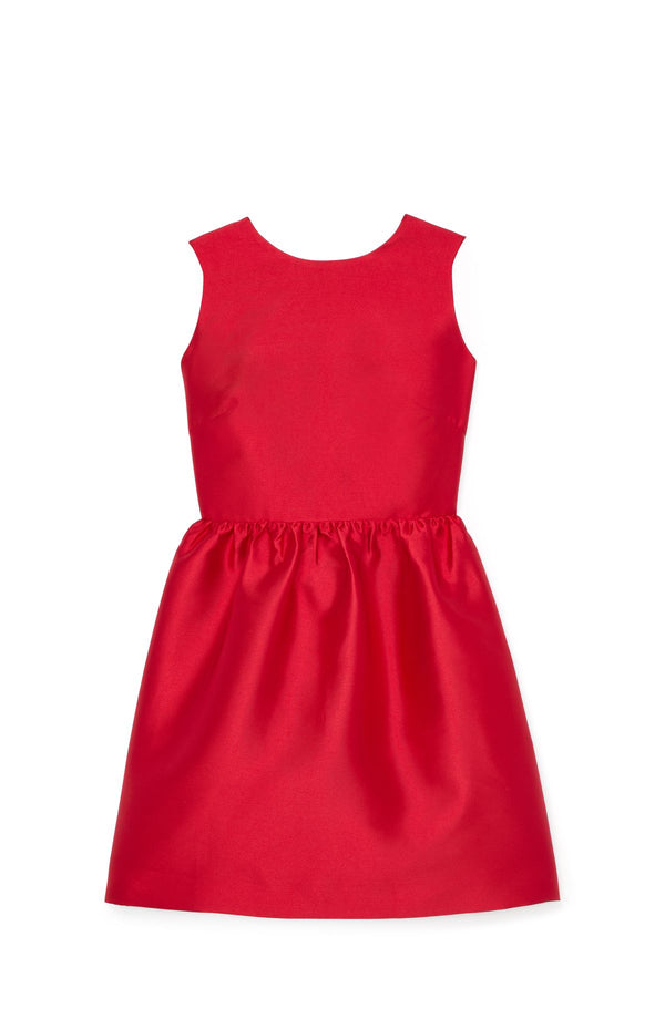 KK348-Fit-and-flare Bow Dress-Flag Red.