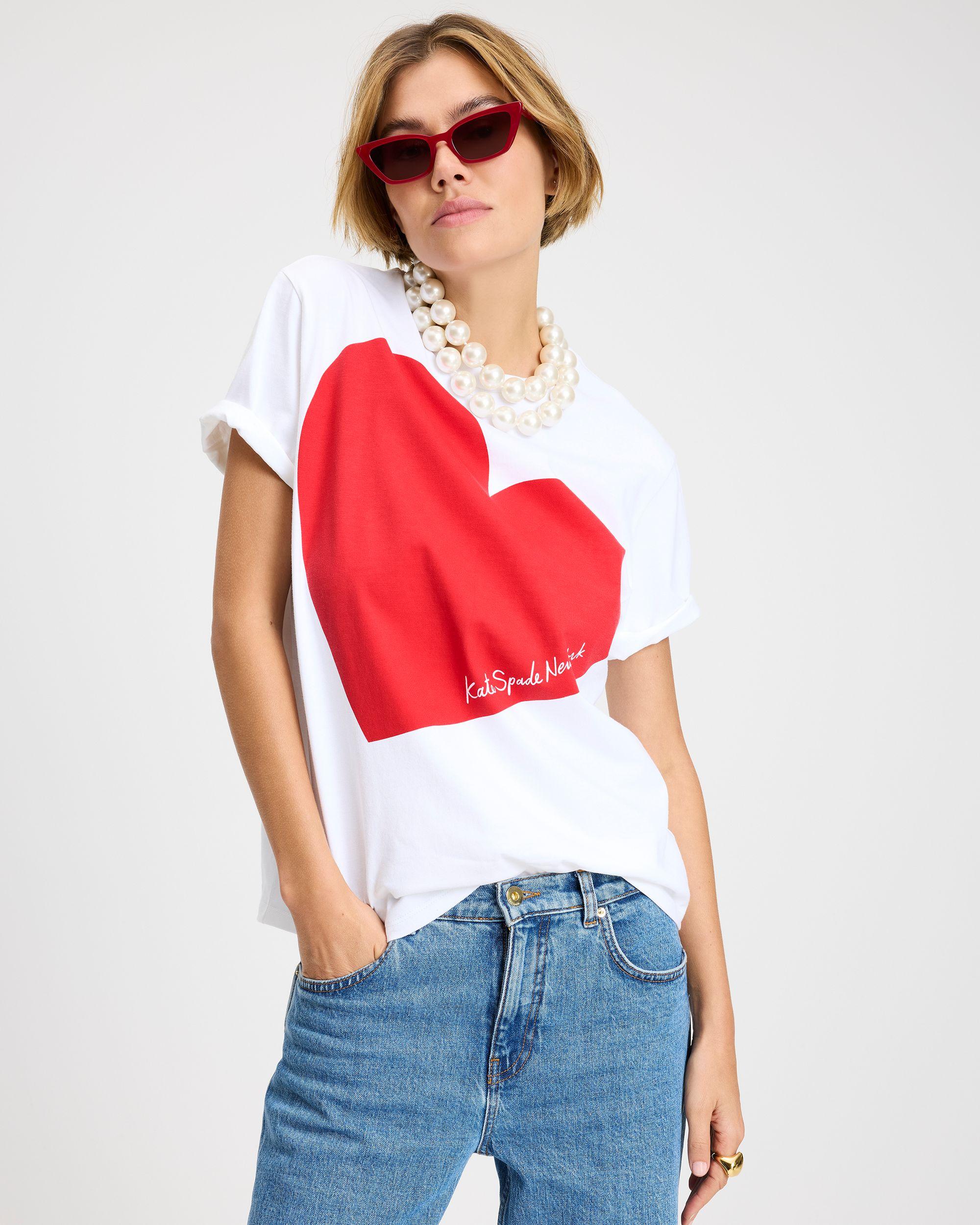 KK357-Heart Tee-Fresh White