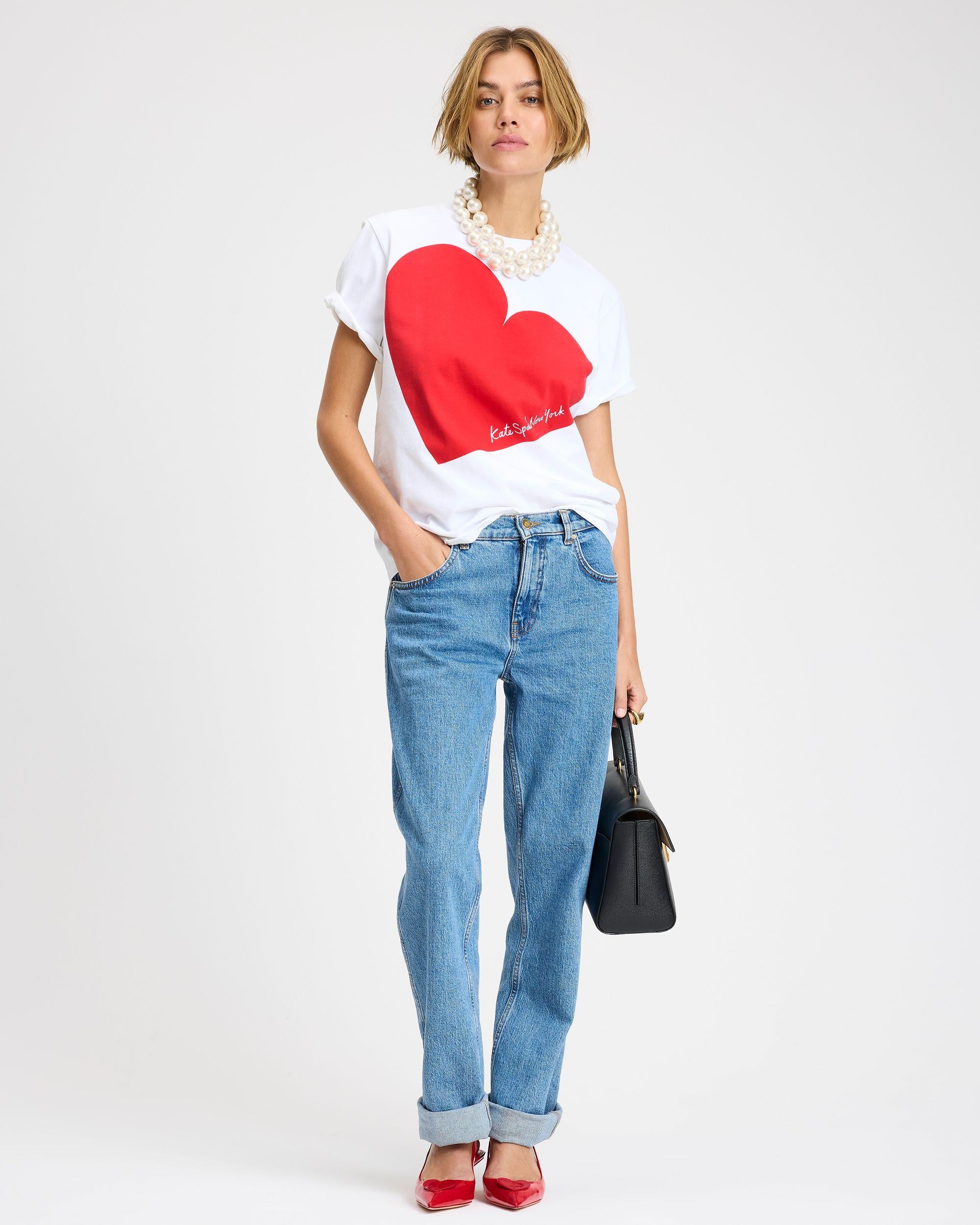 KK357-Heart Tee-Fresh White