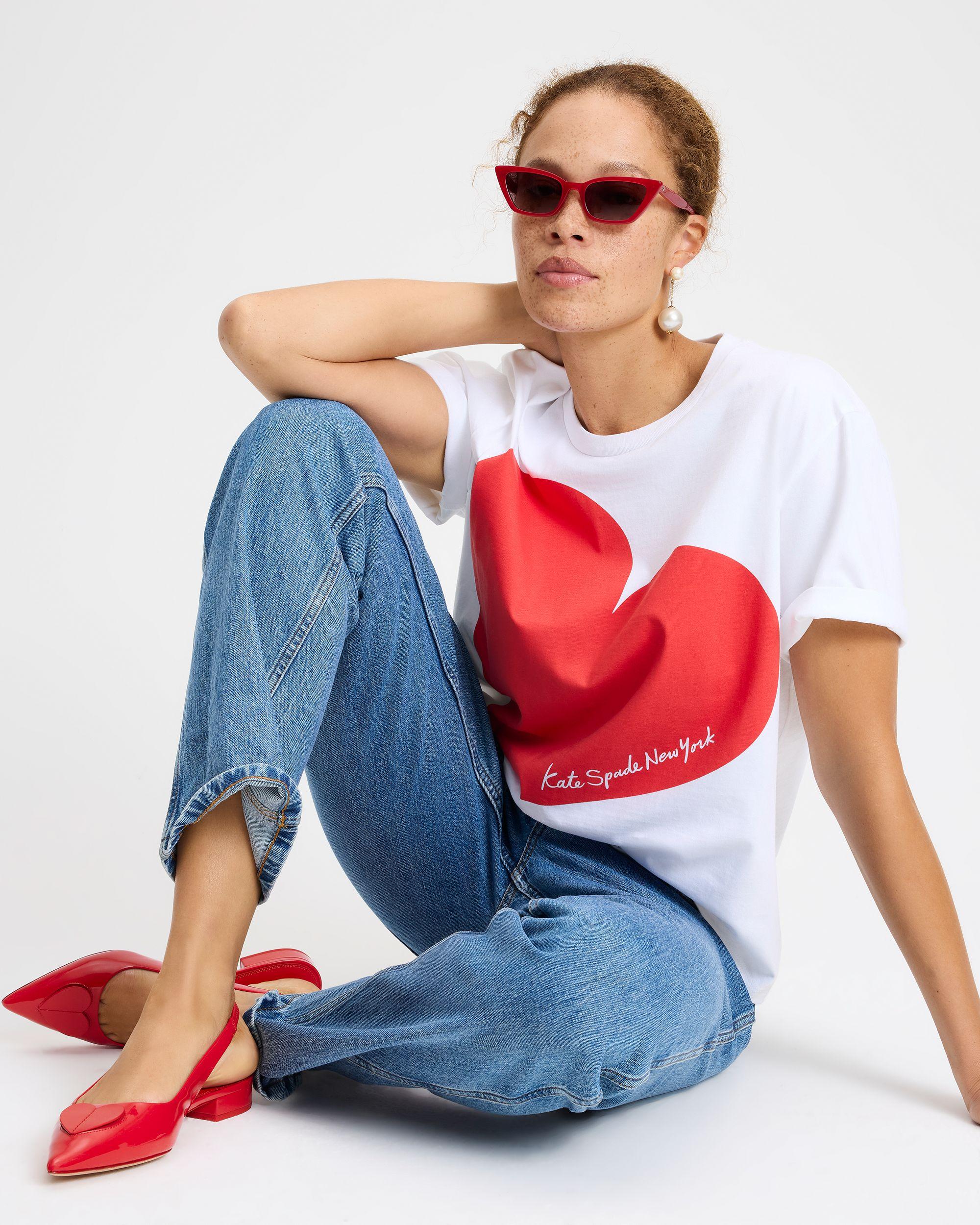 KK357-Heart Tee-Fresh White