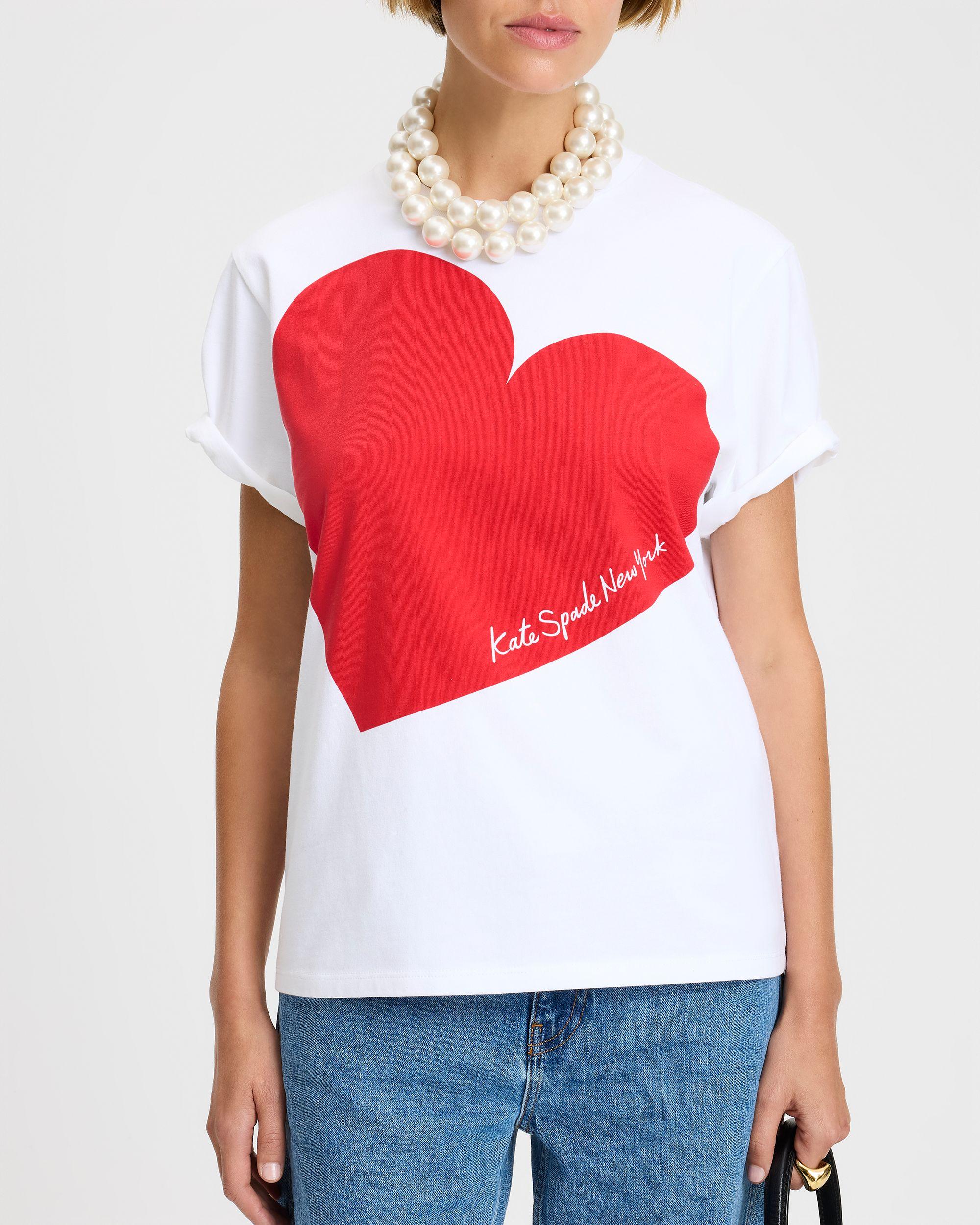 KK357-Heart Tee-Fresh White