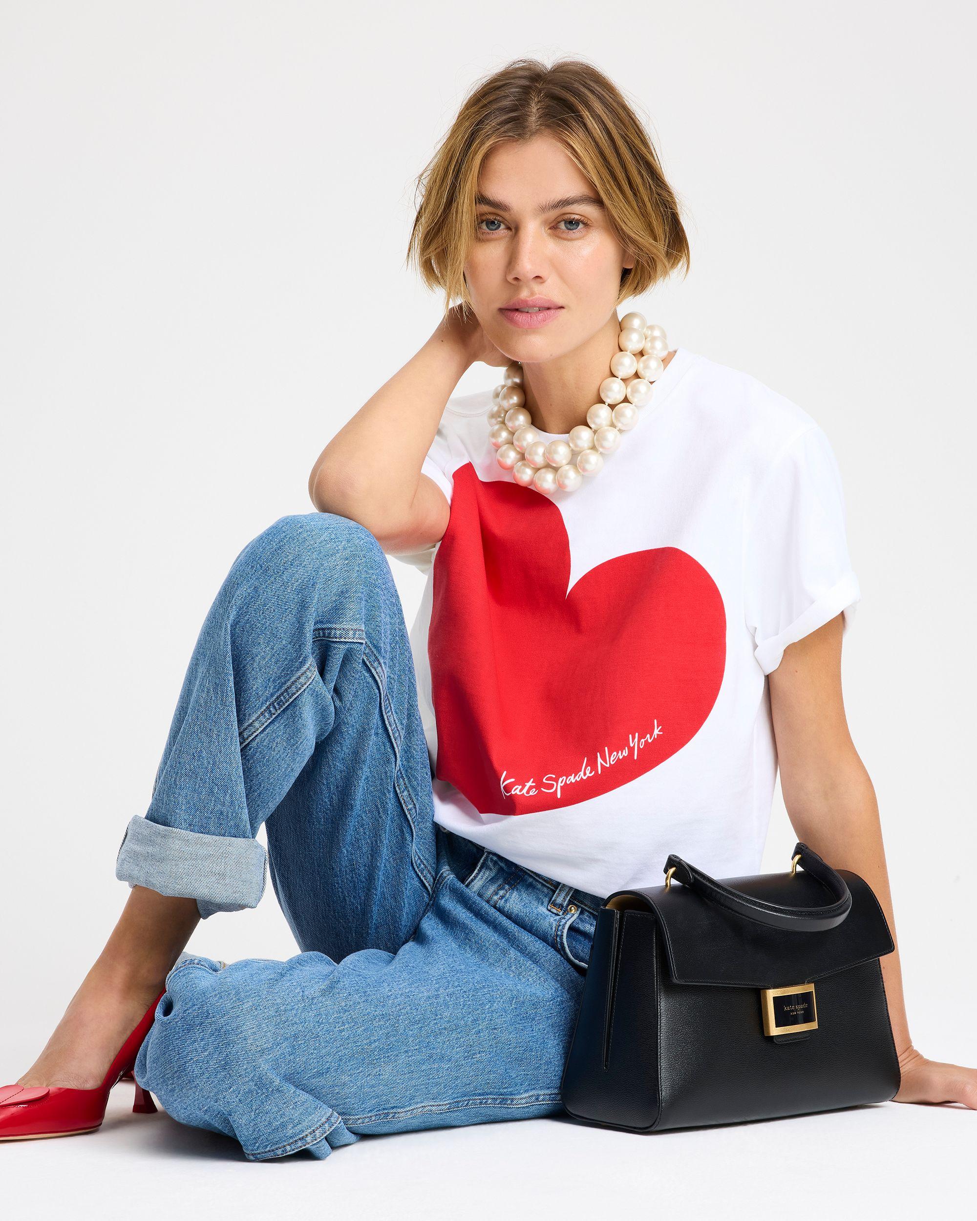 KK357-Heart Tee-Fresh White