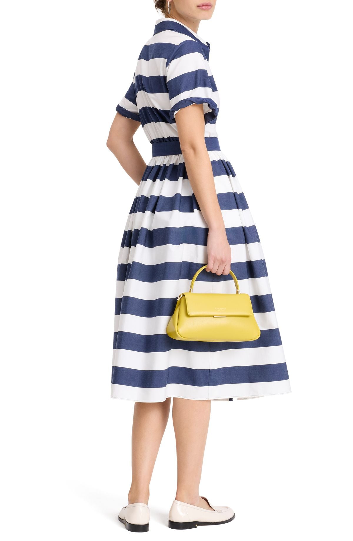 KK364-Sailor Stripe Shirtdress-Planetary Navy/Cream