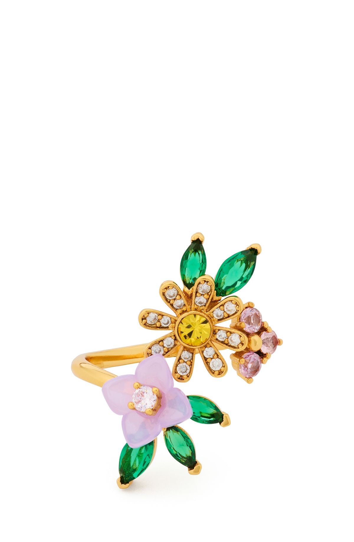 KK493-Bursting Blooms Wrap Ring-Multi