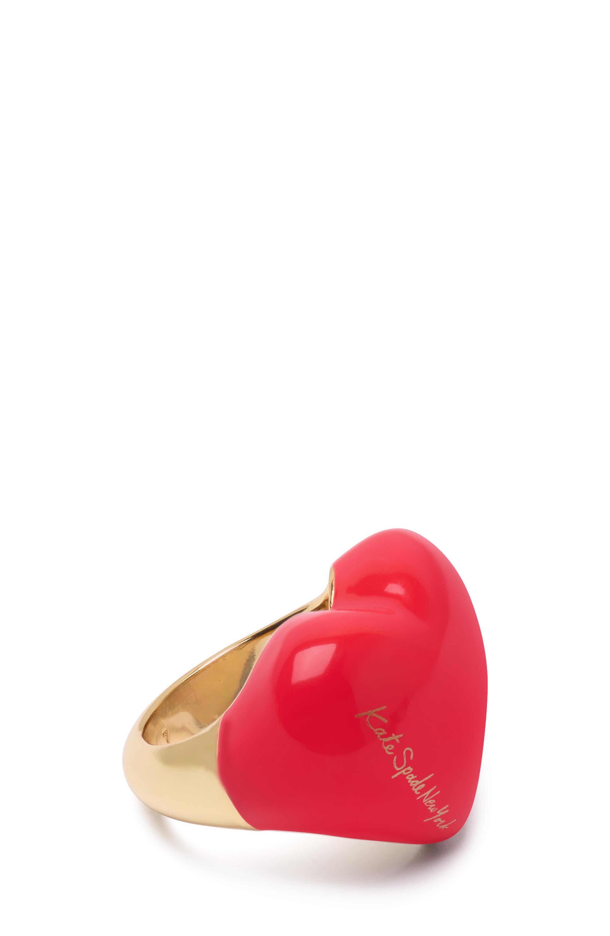 KK503-Heart You Statement Ring-Red