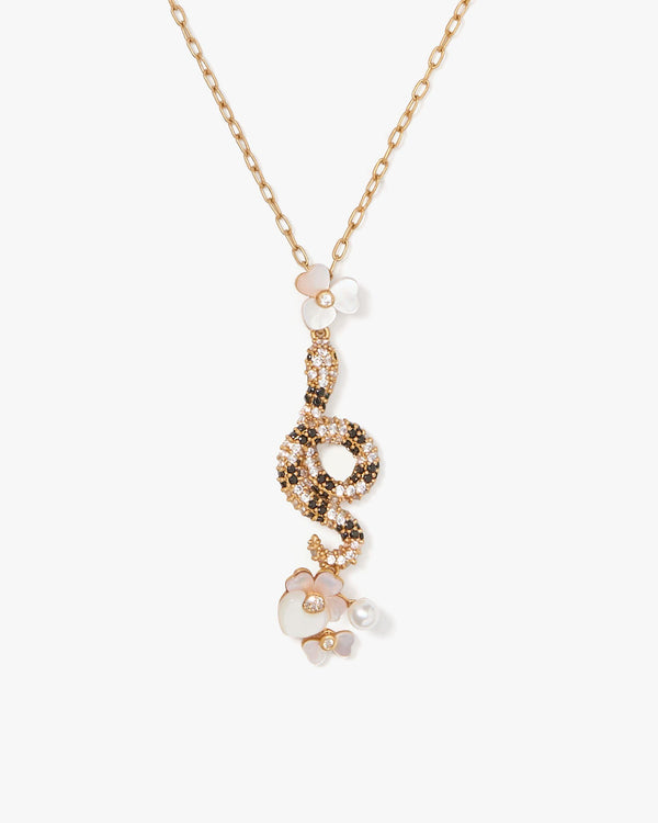 KK521-Shining Snake Pendant-Clear Multi