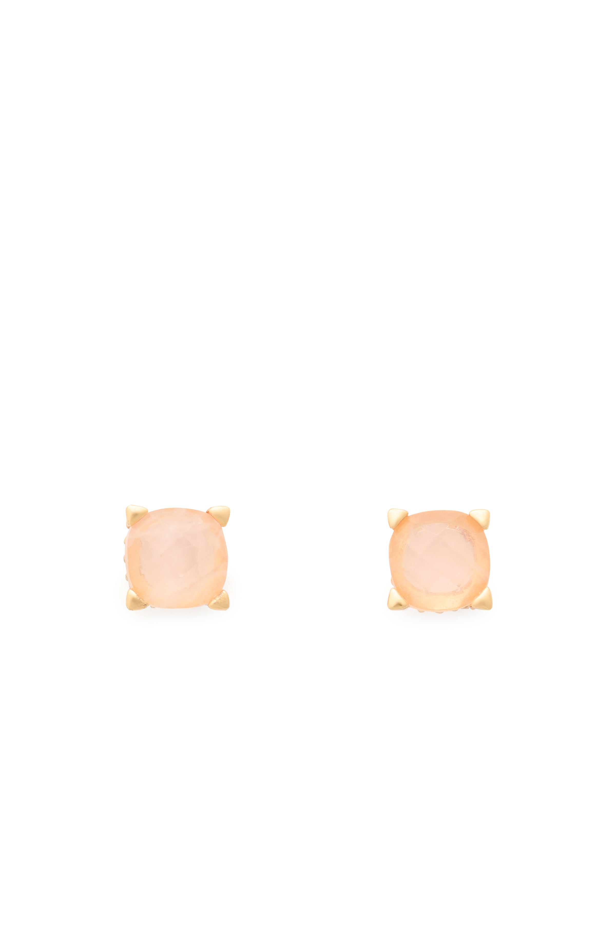 KK547-Little Luxuries 6mm Square Studs-Dusty Pink