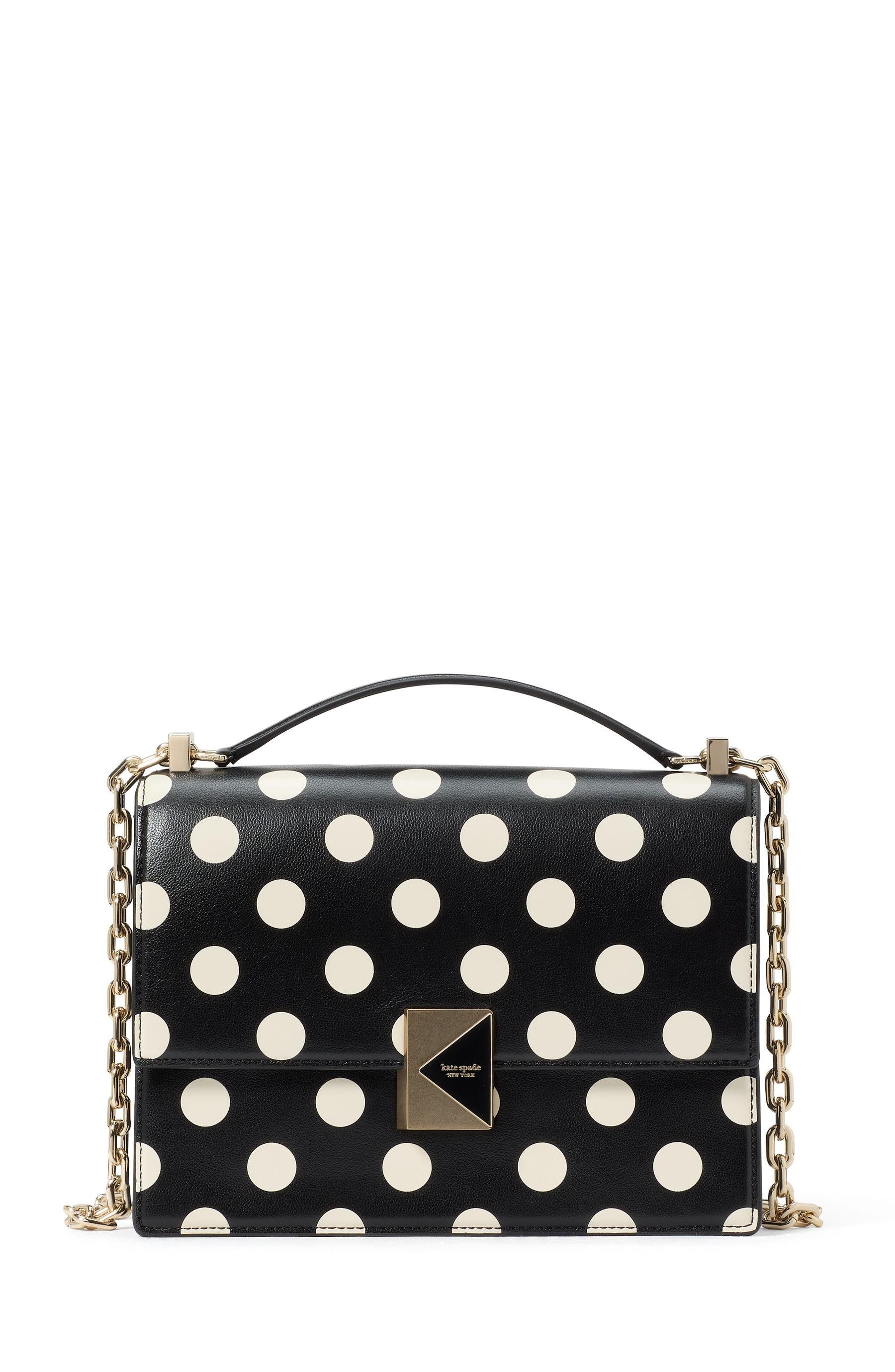 KK595-Deco Chain Shoulder Bag-Black Multi