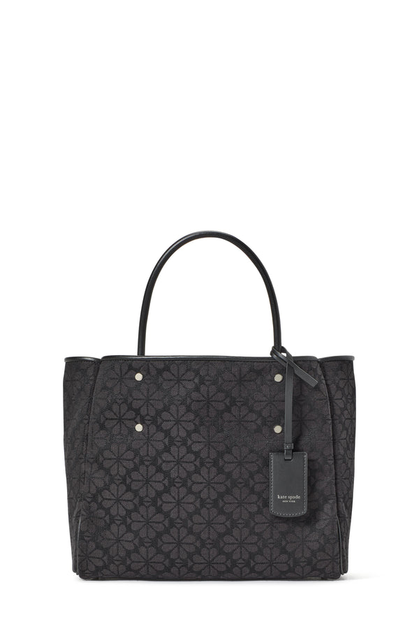 spade flower jacquard medium everything tote