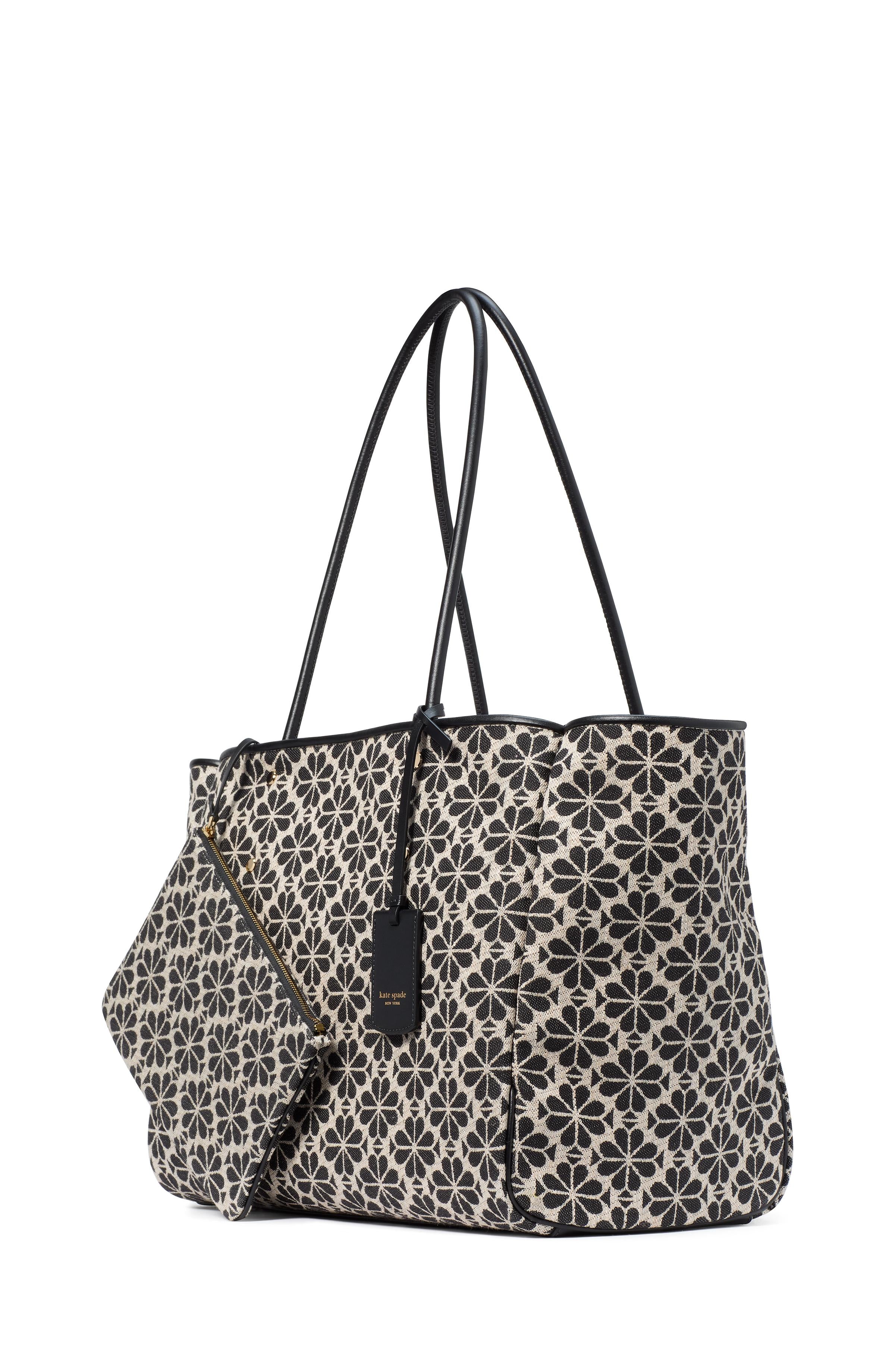 spade flower jacquard large everything tote