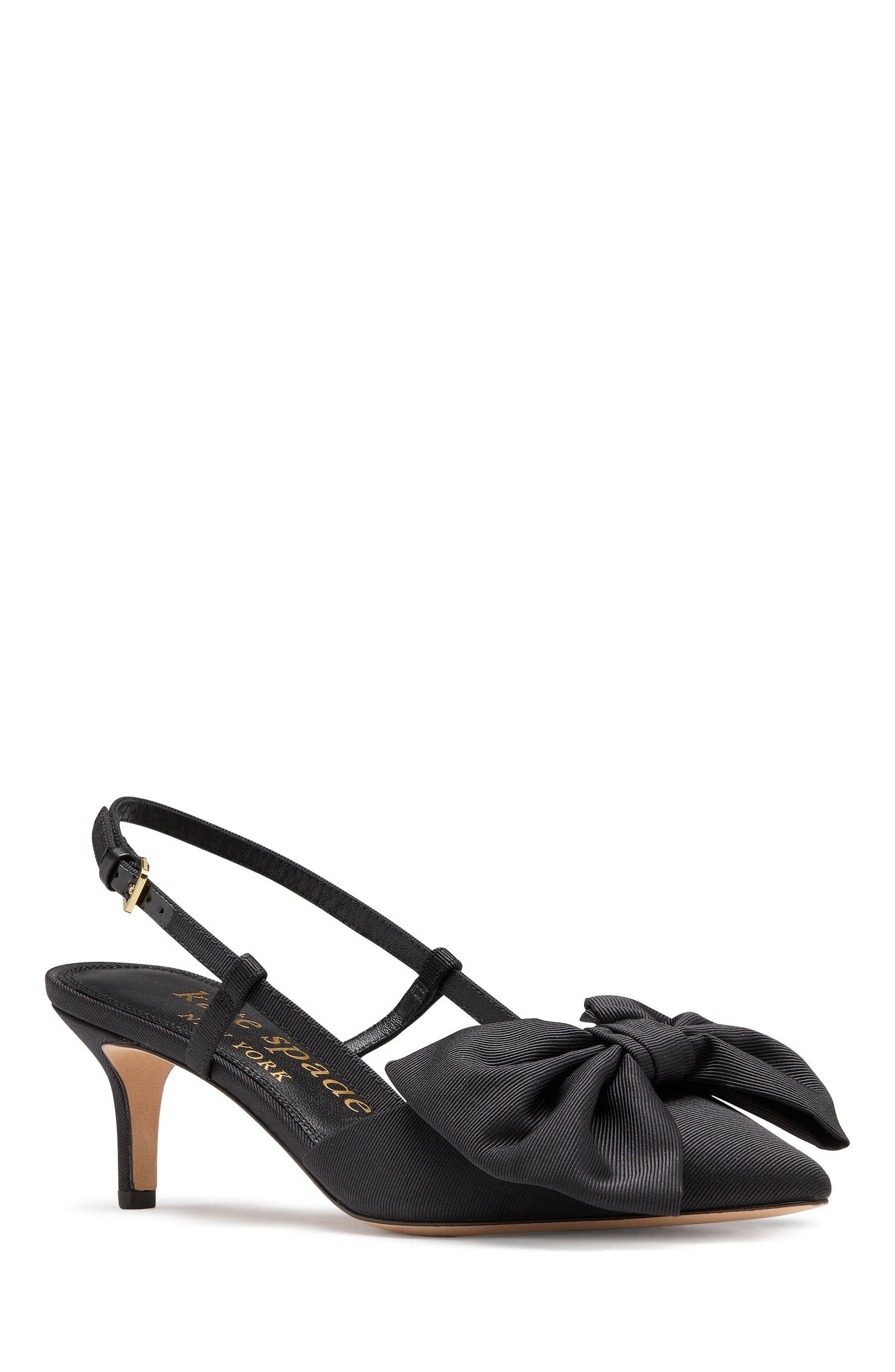 KK639-Rue Slingback Pumps-Black