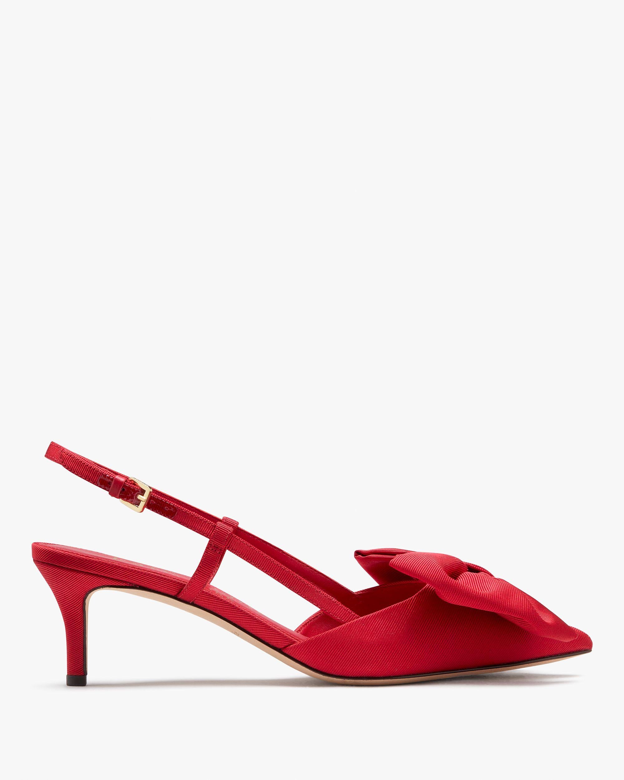 KK639-Rue Slingback Pumps-Cherry Rouge