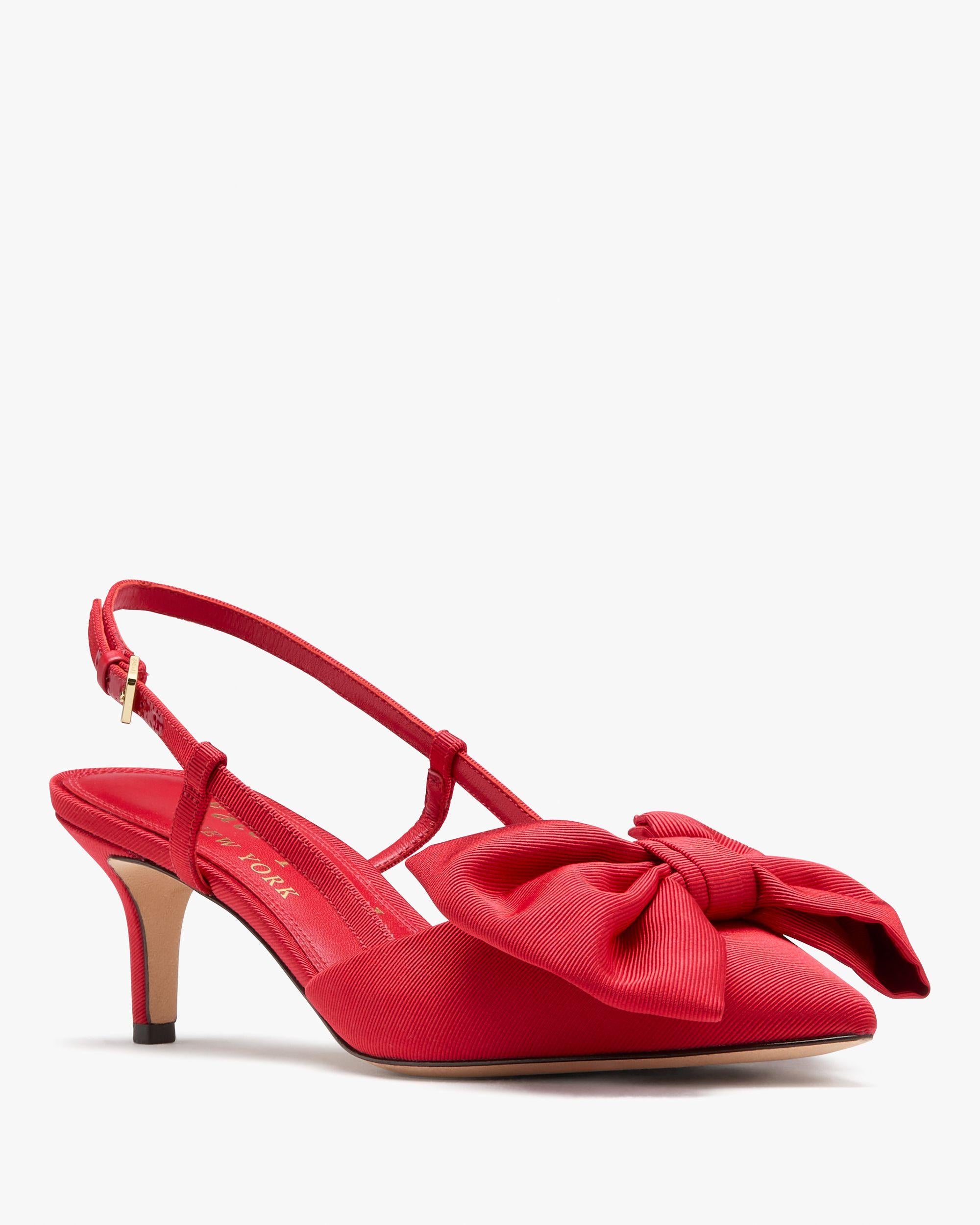 KK639-Rue Slingback Pumps-Cherry Rouge