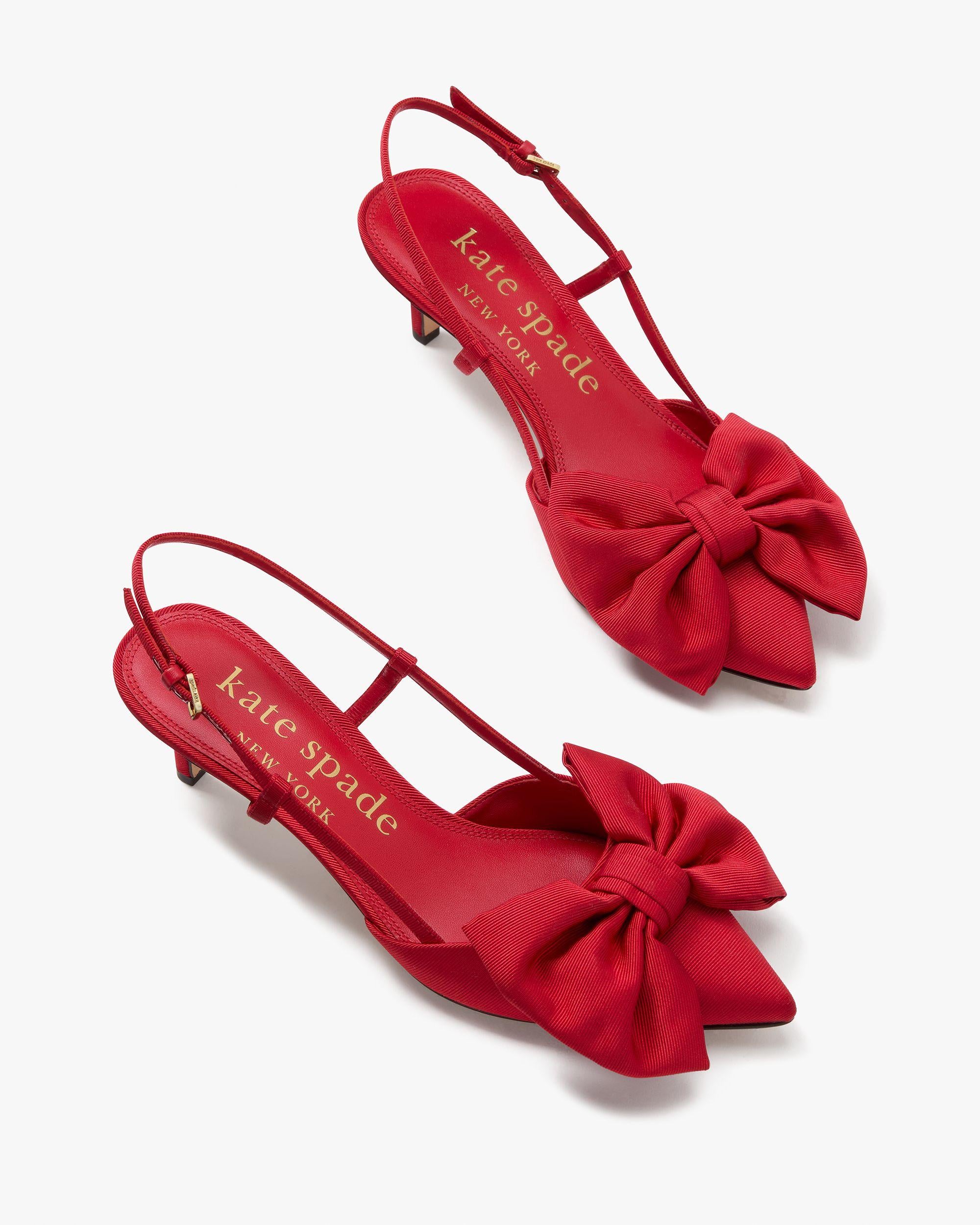 KK639-Rue Slingback Pumps-Cherry Rouge