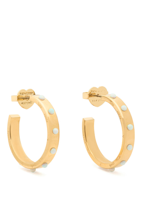 KK649-Set In Stone Hoops-Opal