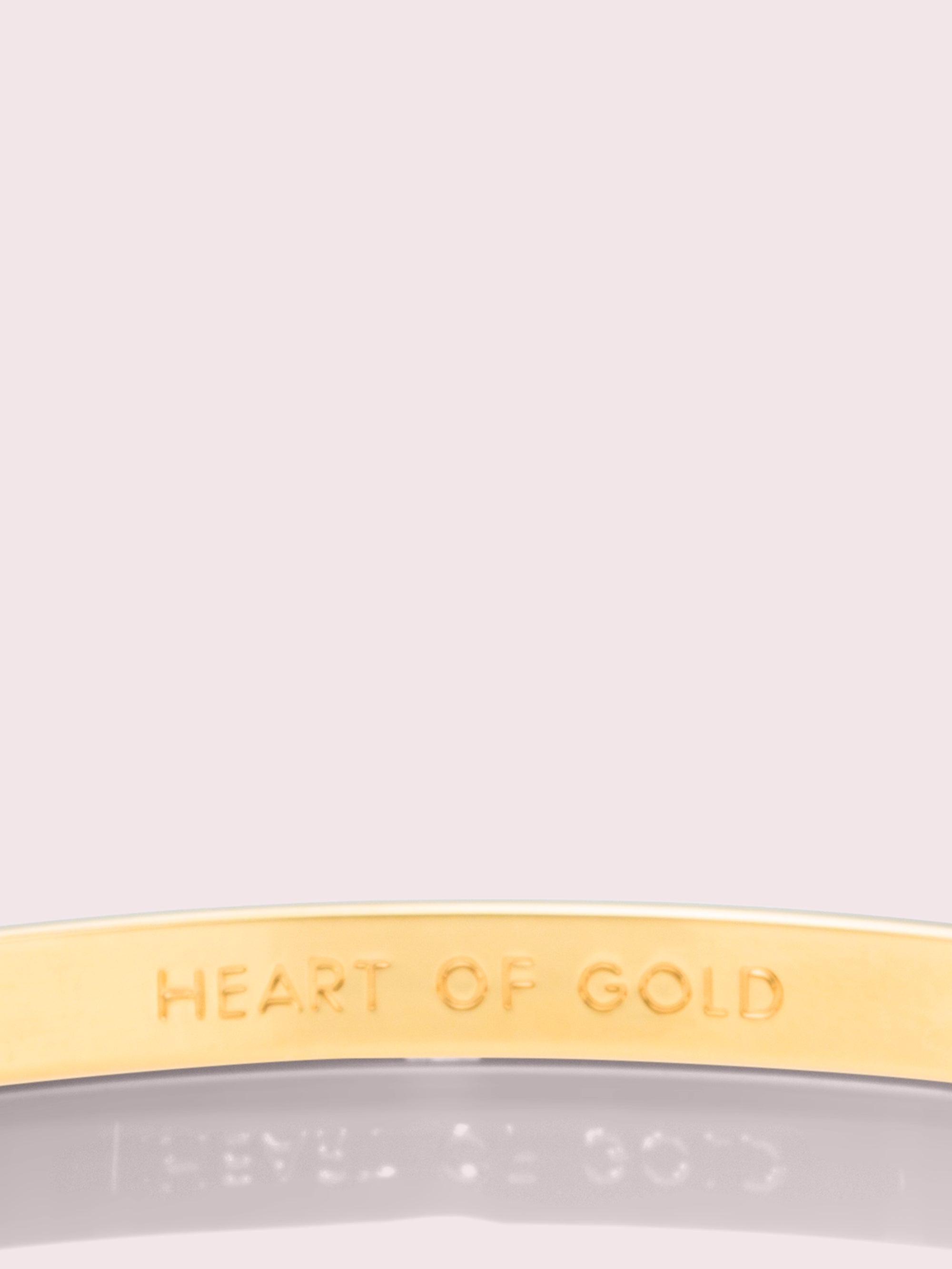 WBRU1292-Heart Of Gold Idiom Bangle-Gold