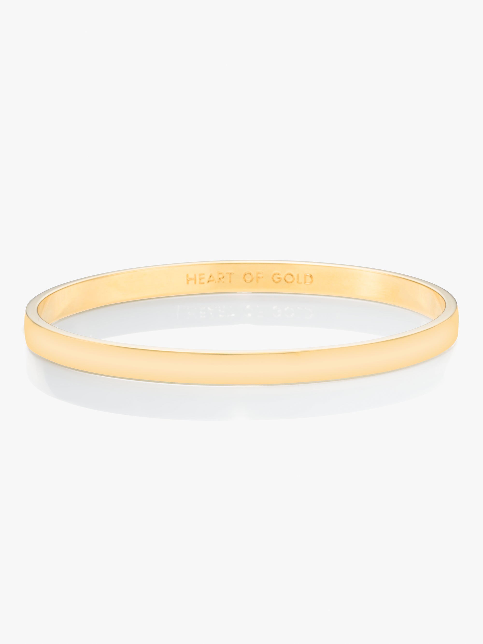 WBRU1292-Heart Of Gold Idiom Bangle-Gold