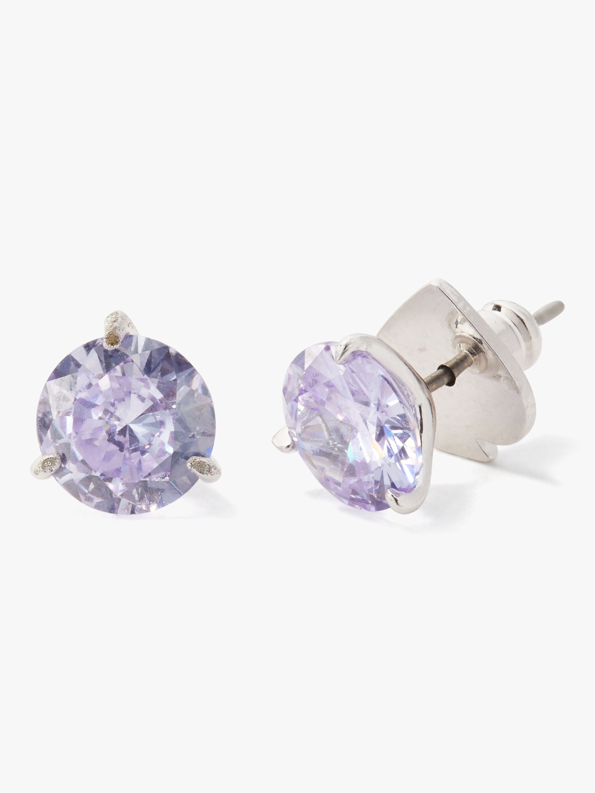 WBRUI086-trio prong studs-Ltamthyst