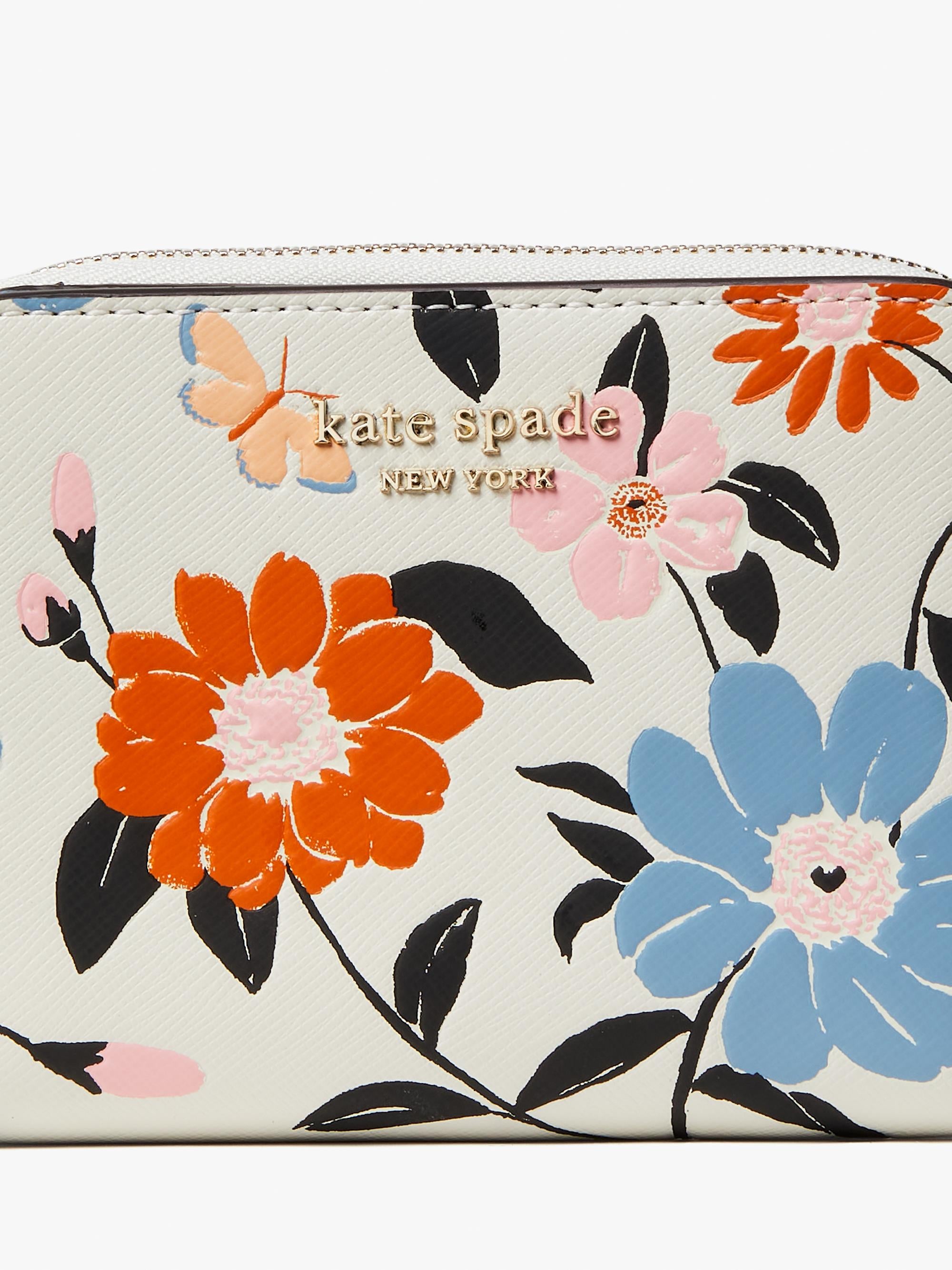 Spencer Floral Garden Embossed Compact Wallet