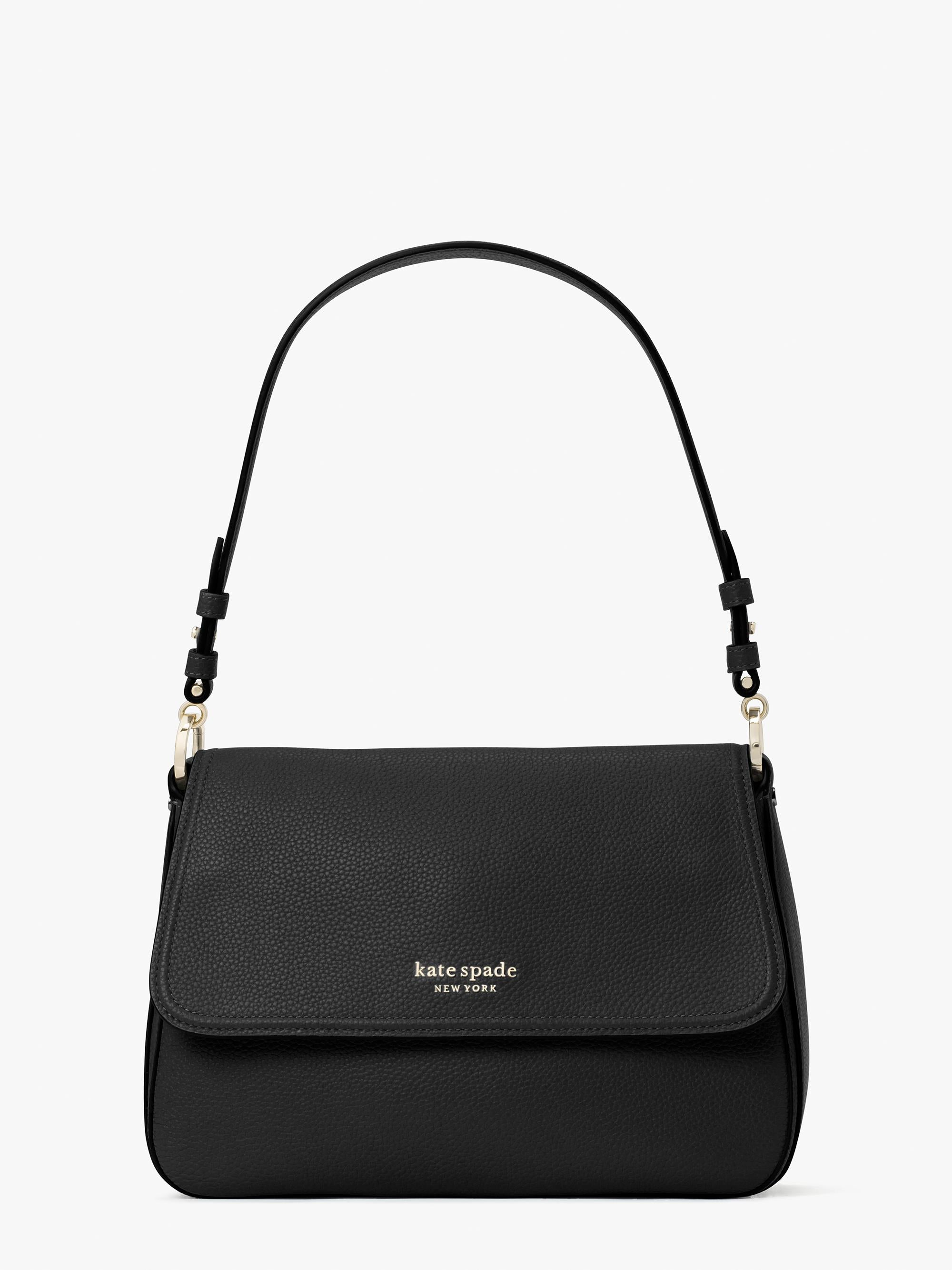 K6577-hudson medium convertible shoulder bag-Black