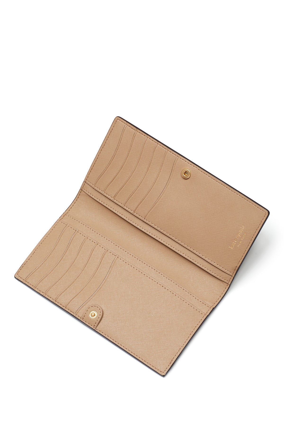 K8961-Cafe Mocha Multi-morgan colorblocked slim bifold wallet