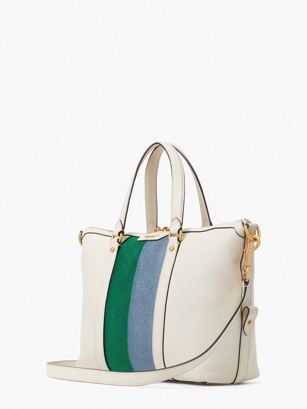 racing stripe faye medium satchel