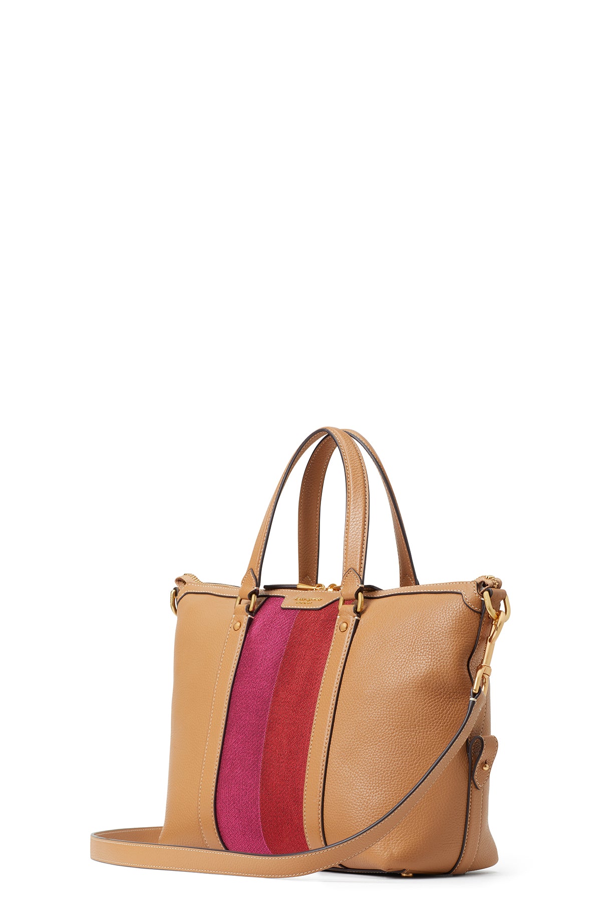 racing stripe faye medium satchel