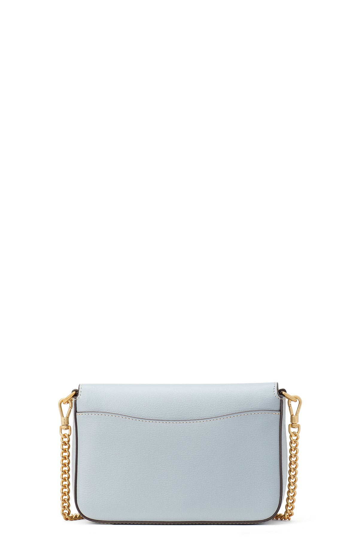 KA026-katy textured leather flap chain crossbody-Ocean Beach