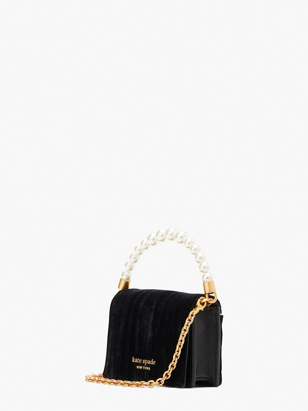 Buy KATE SPADE Bonbon Velvet Card Case On a Chain Crossbody Bag