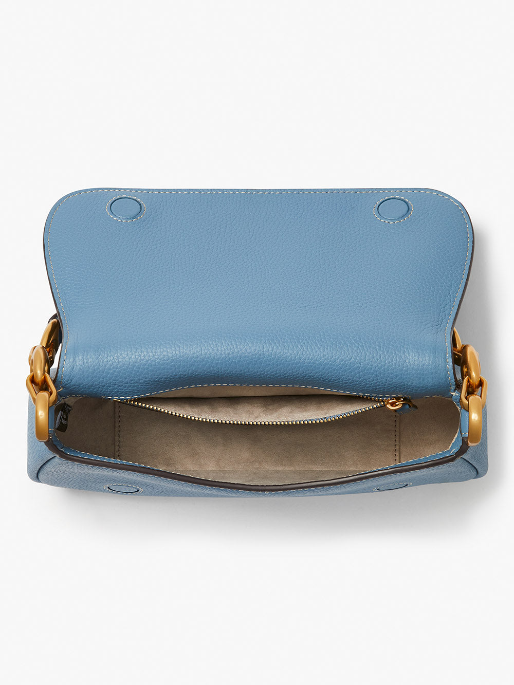 KB127-gramercy small flap shoulder bag-Manta Blue