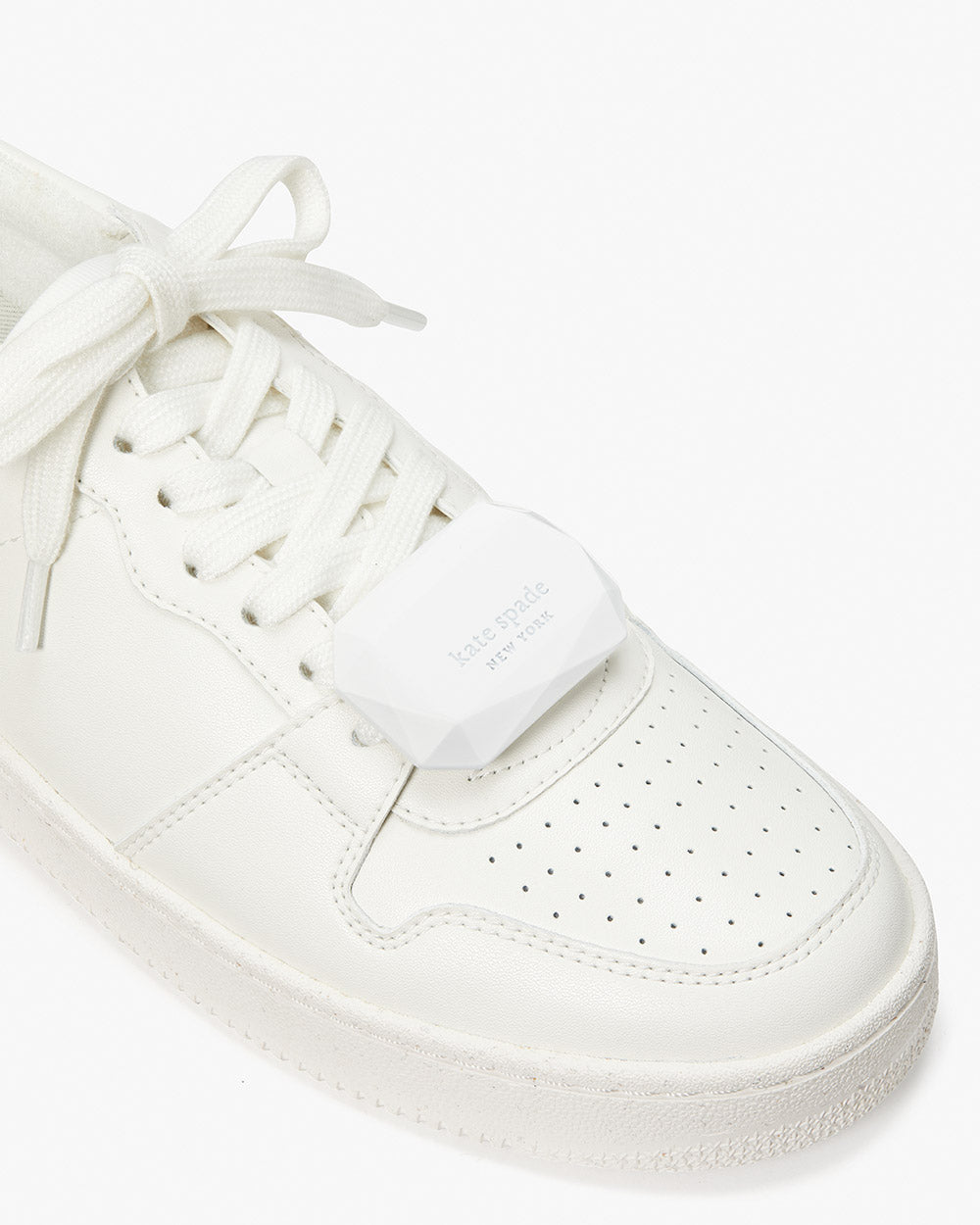 KB787-bolt gem sneakers-Optic White