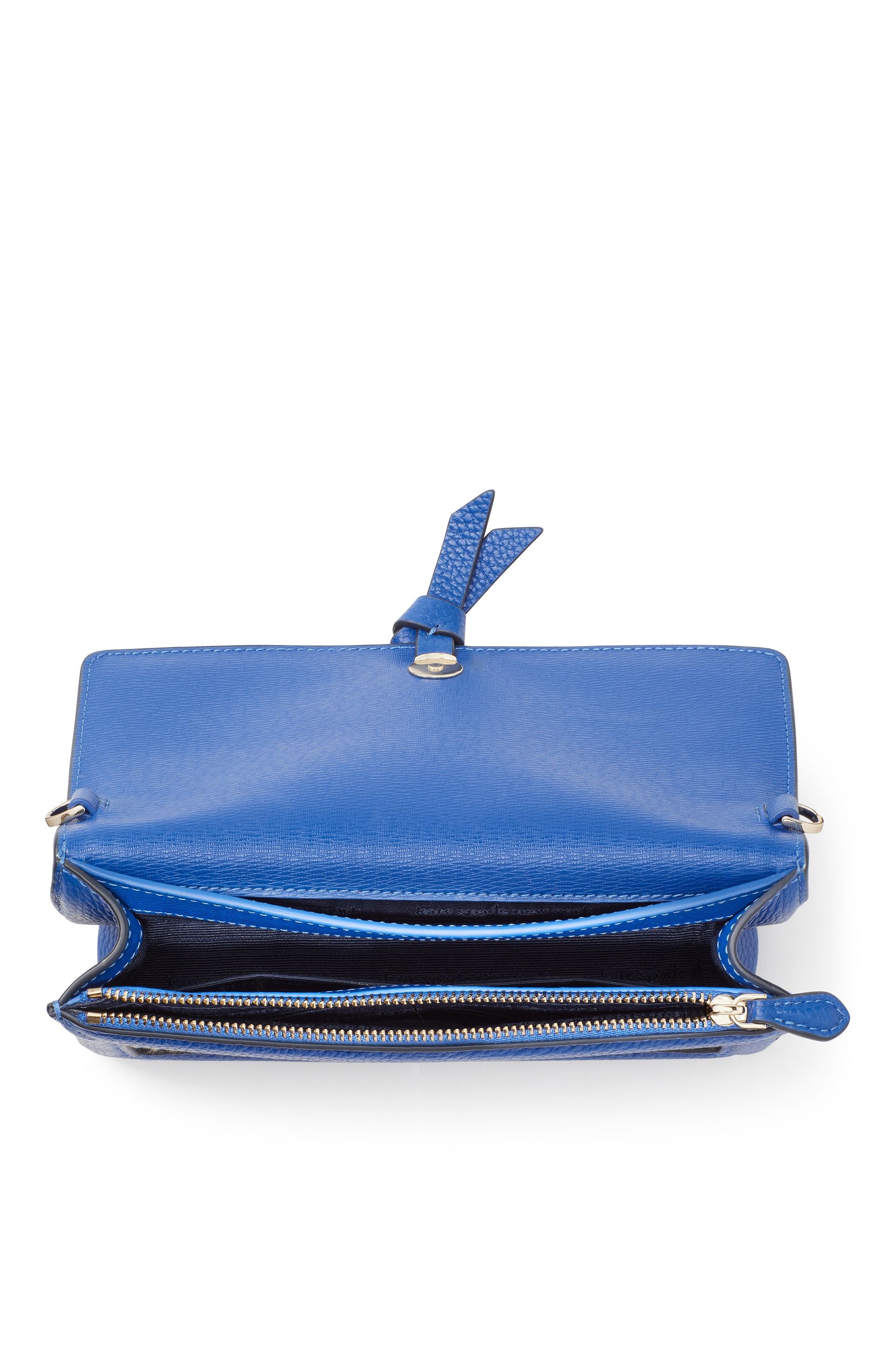 knott striped flap crossbody