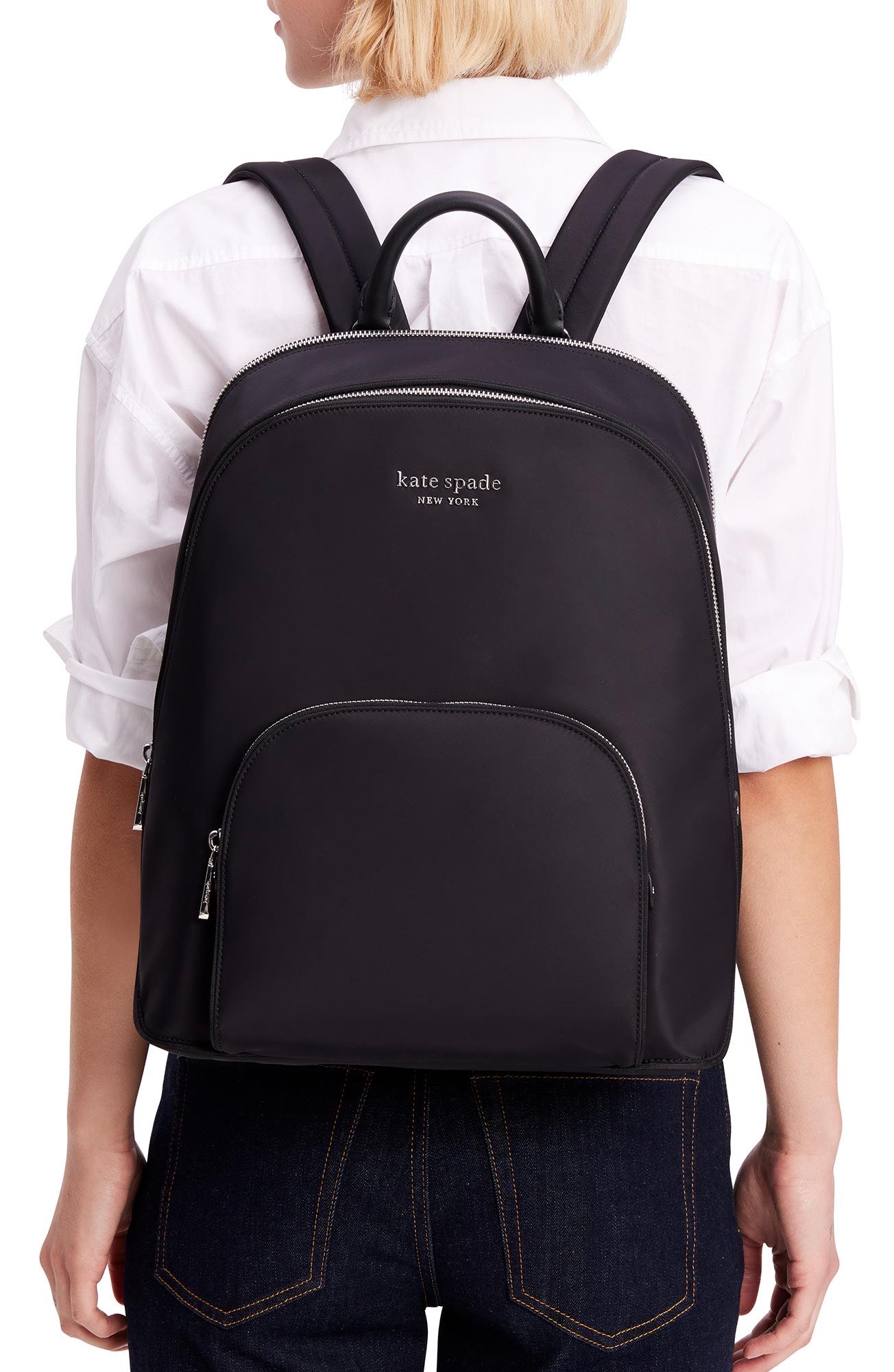 KD085-Sam KSNYL Nylon Laptop Backpack-Black