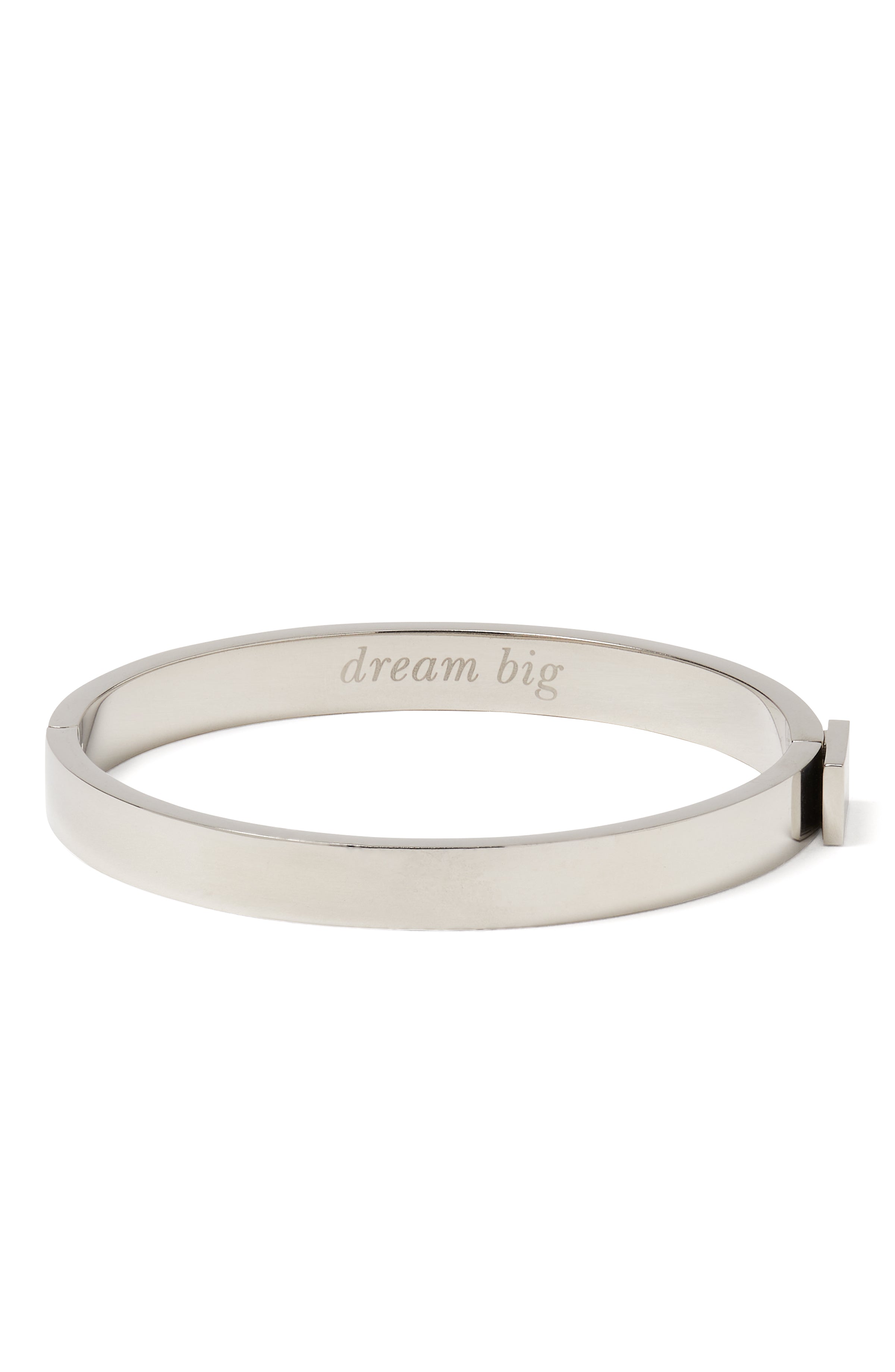 KD339-dream big idiom bangle-Silver