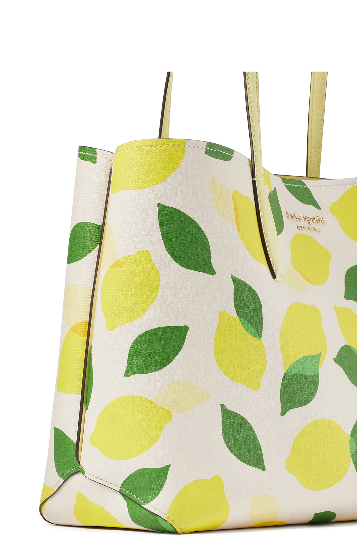 KD489-all day lemon toss large tote-Parchment Multi