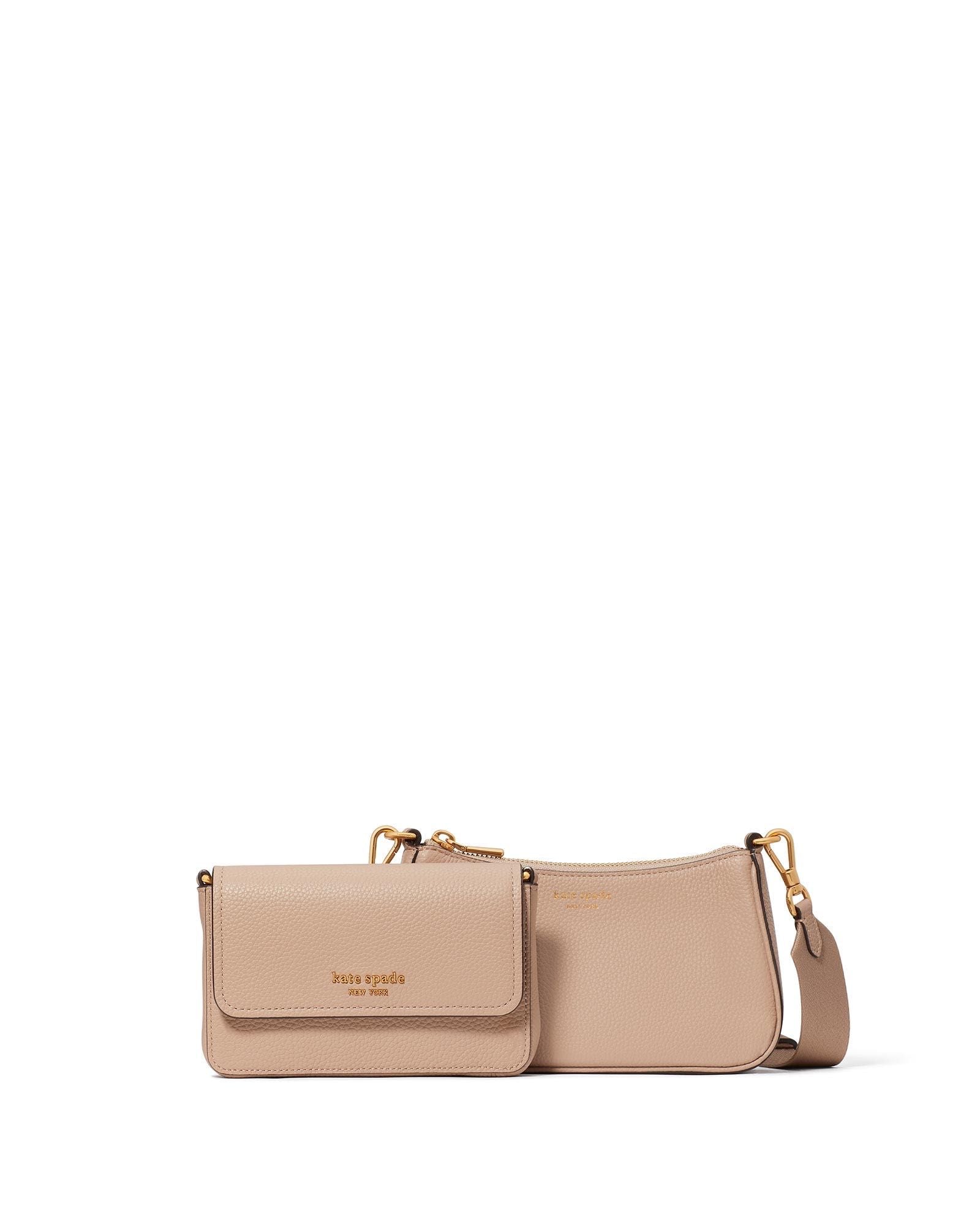 KD648-Double Up Crossbody-Kraft Paper