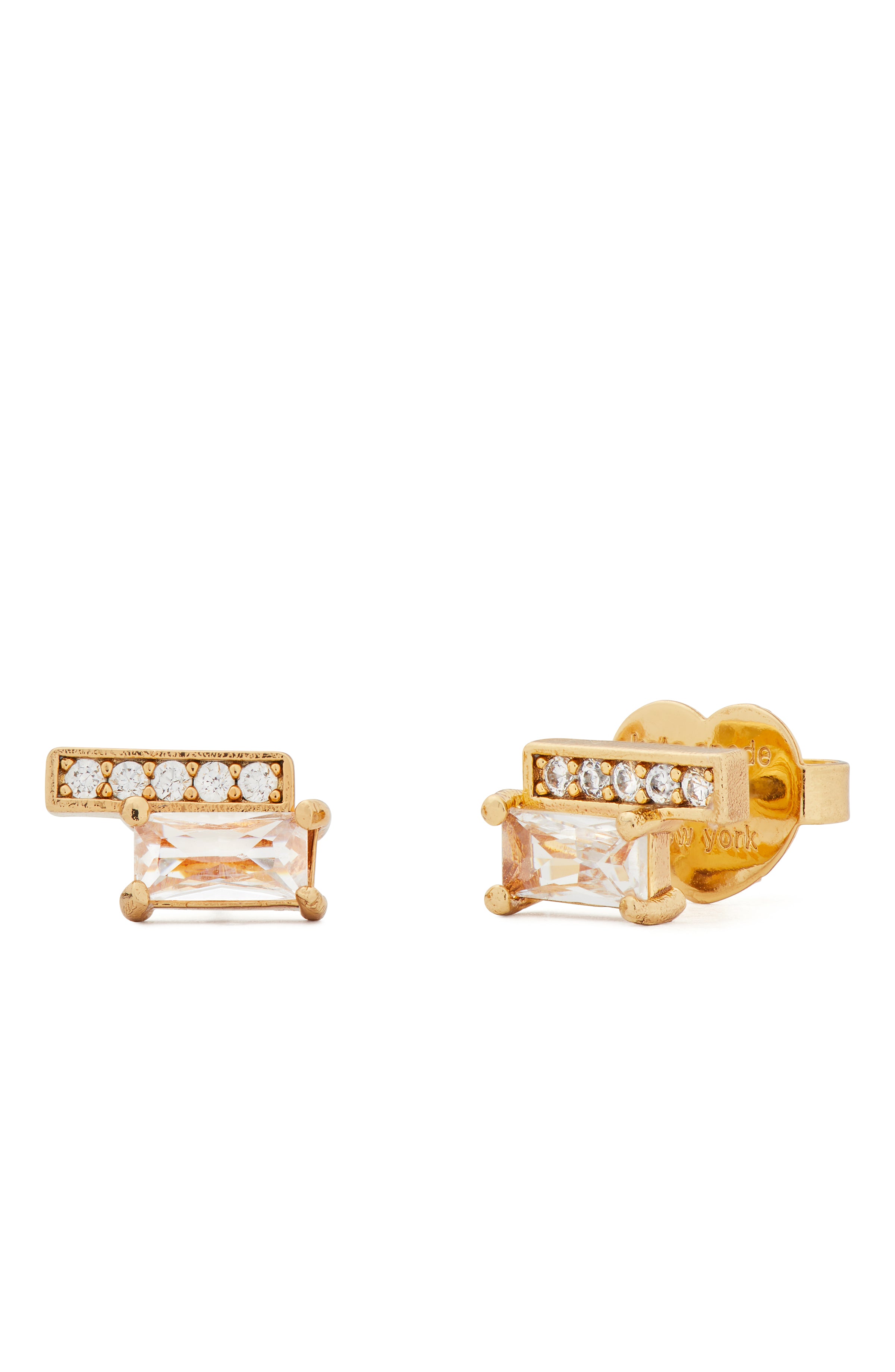 KF190-Precious Delights Delicate Studs-Clear/Gold