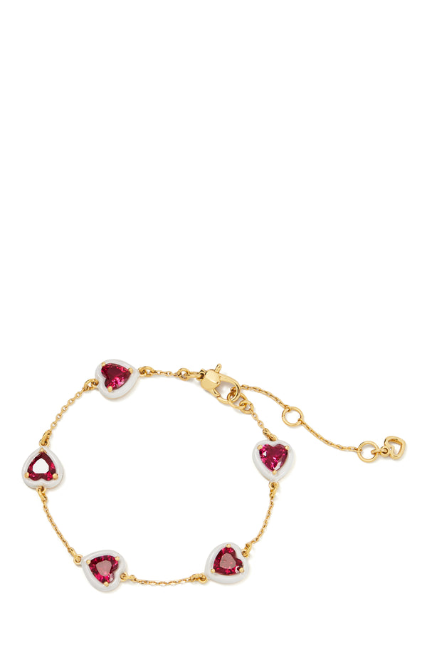 KF267-line bracelet-Red Multi