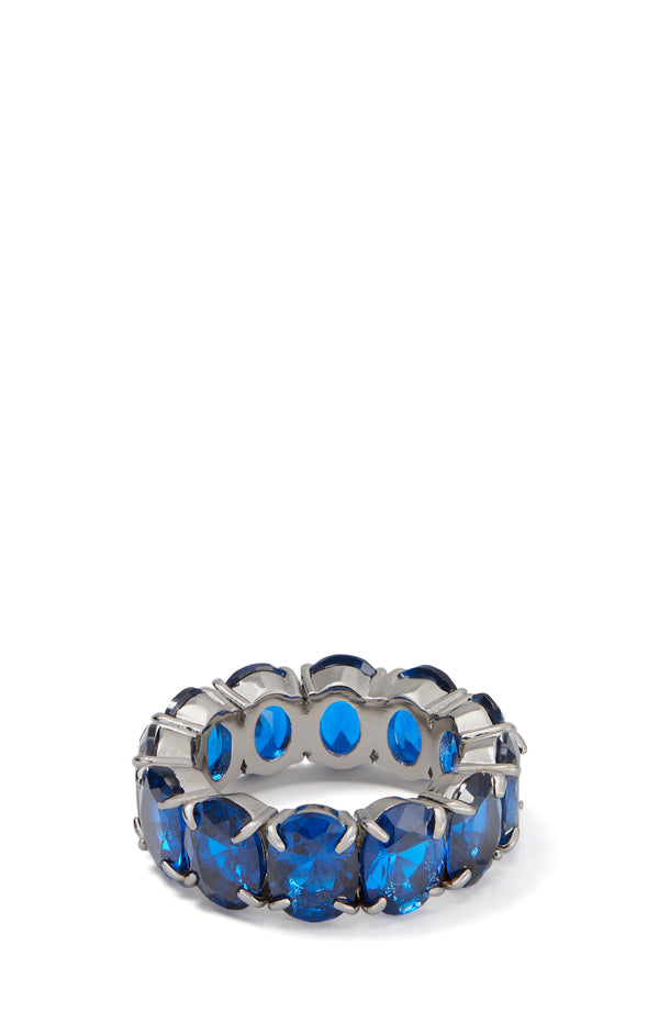 KF611-Candy Shop Oval Ring-Sapphire