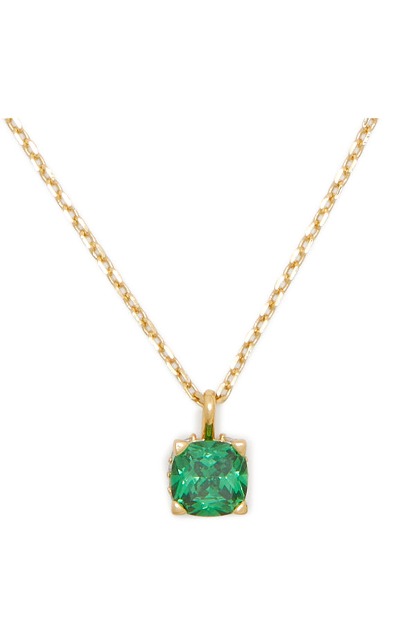 KG897-Little Luxuries 6mm Square Pendant -Green
