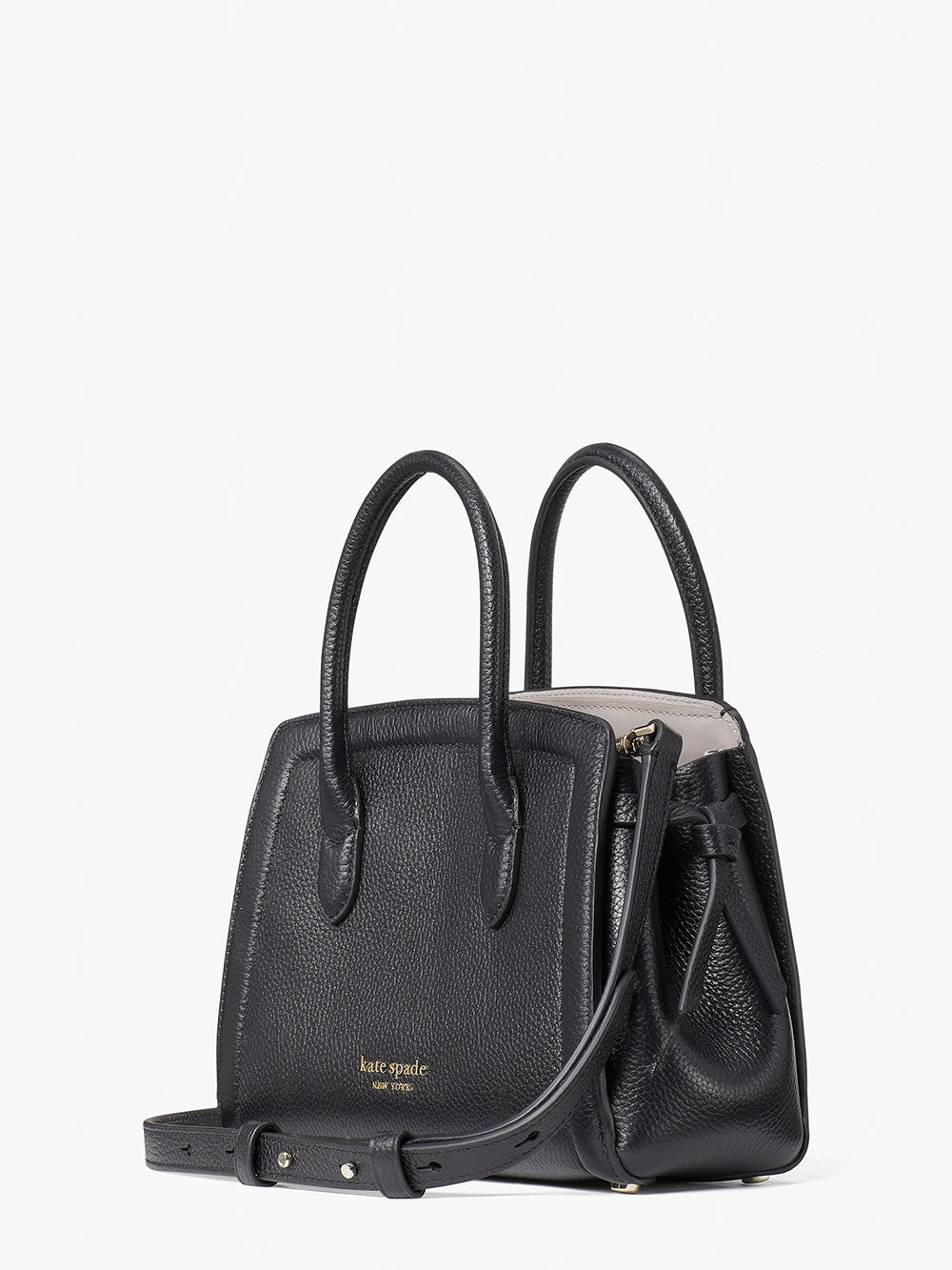 PXR00438-BLACK-knott mini satchel